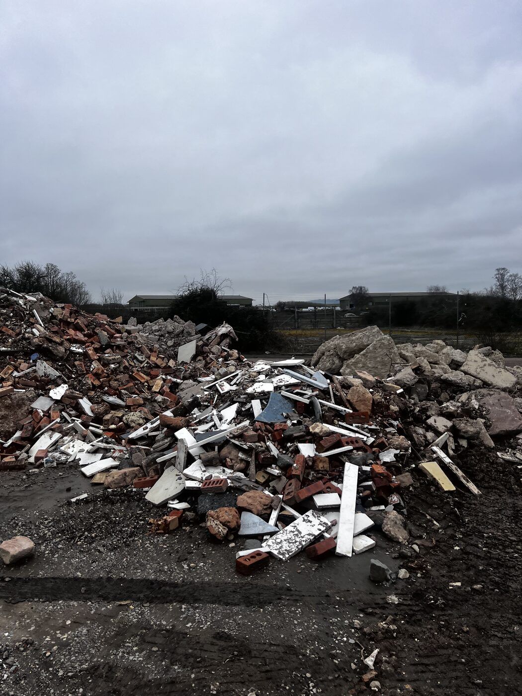 Mixed demolition waste and rubble — active incident site active EA investigation 2026